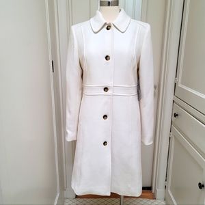 New! J Crew sz 14 Lady Day Italian Double-cloth Wool Vintage Ivory White NWT